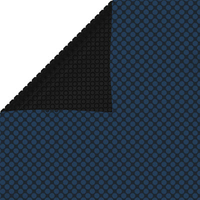 Vidaxl Pool Foil Solar Floating 400x200 cm PE noir et bleu