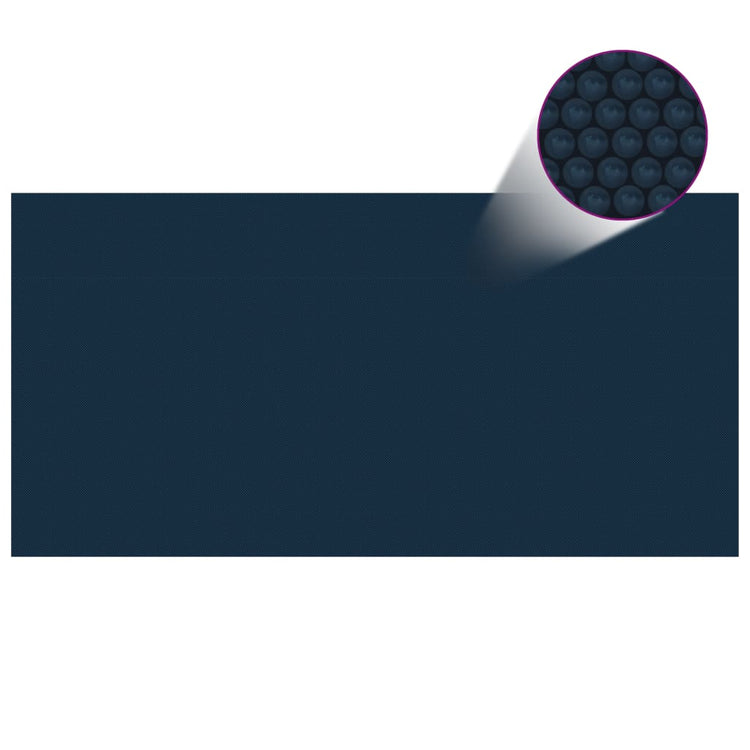 Vidaxl Pool Foil Solar Floating 400x200 cm PE noir et bleu