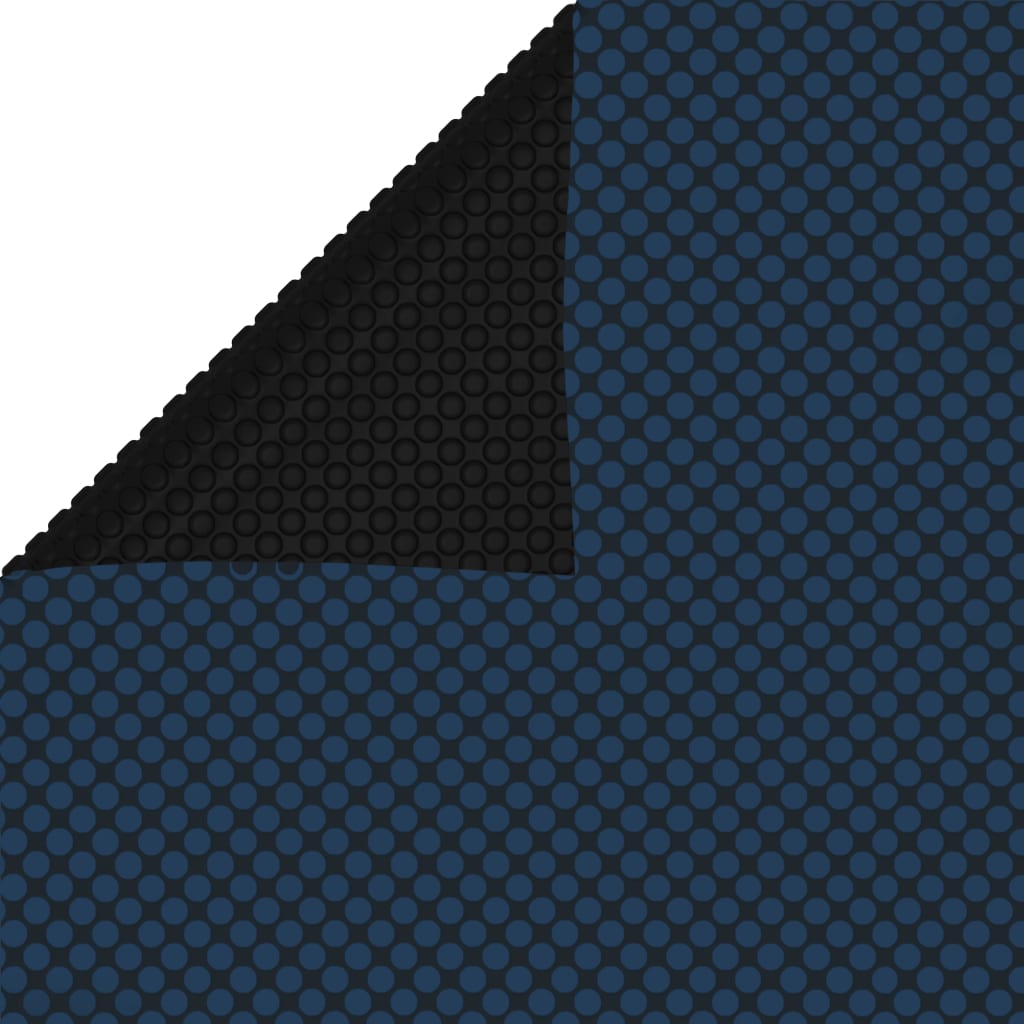 Vidaxl Pool Foil solaire flottant 975x488 cm PE noir et bleu