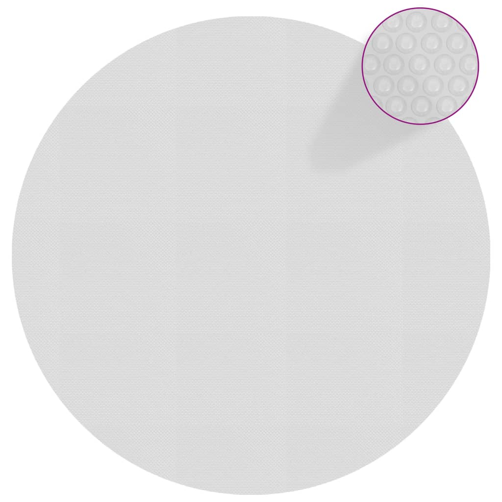 Vidaxl Pool Foil Solar Floating 356 cm PE Gray