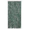 Vidaxl Fly Curtain 100x220 cm CHENILLE vert et blanc