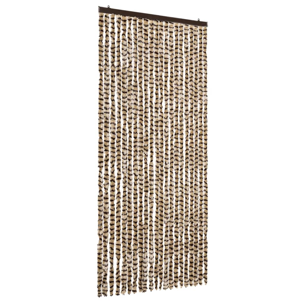 Vidaxl Fly Curtain 90x220 cm CHENILLE BEIGE ET BRORN