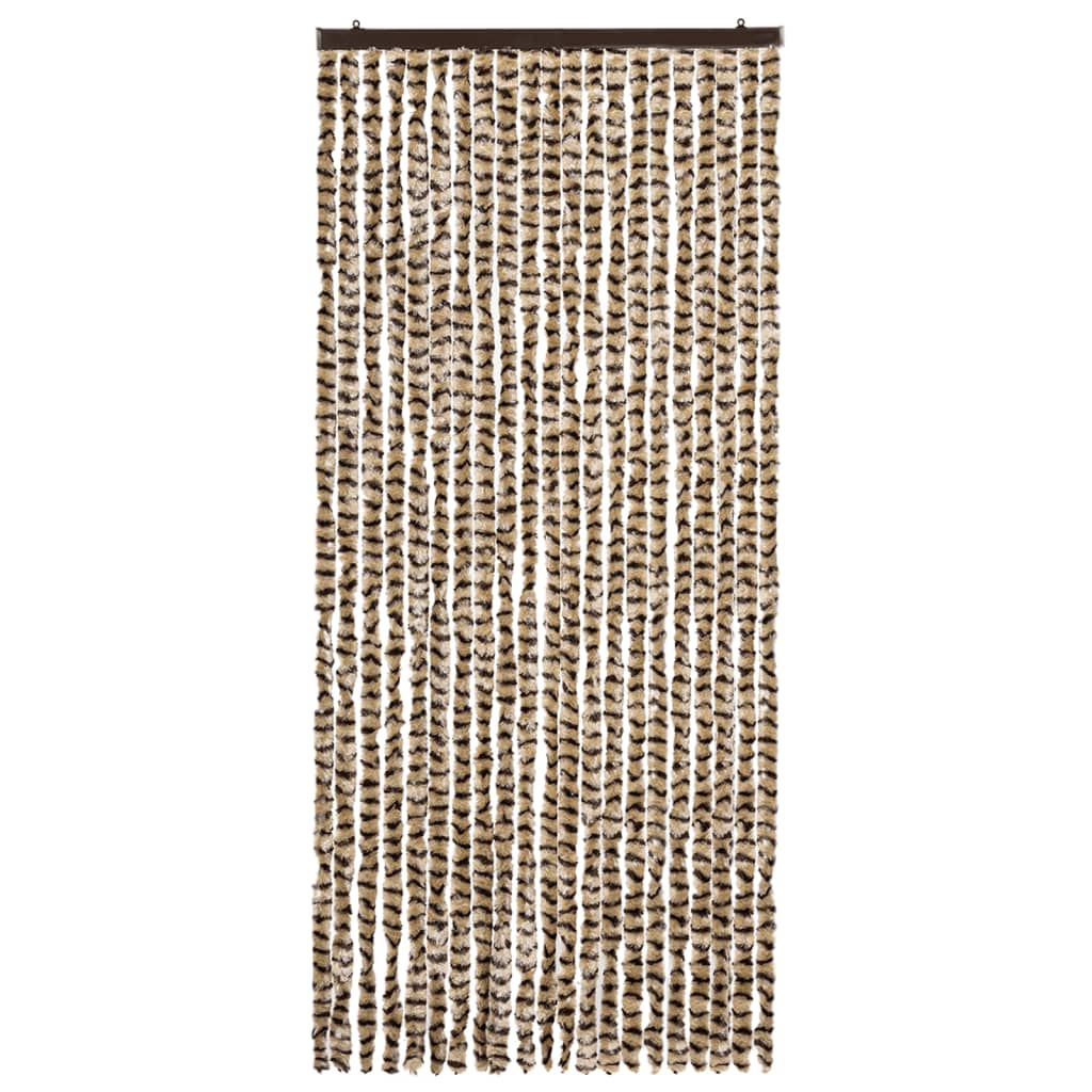 Vidaxl Fly Curtain 90x220 cm CHENILLE BEIGE ET BRORN