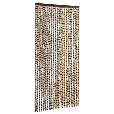 Vidaxl Fly Curtain 100x220 cm CHENILLE BEIGE ET BRORN
