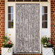 Vidaxl Fly Curtain 90x220 cm CHENILLE BRORN ET BLANC
