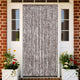 Vidaxl Fly Curtain 100x220 cm CHENILLE BRORN ET BLANC