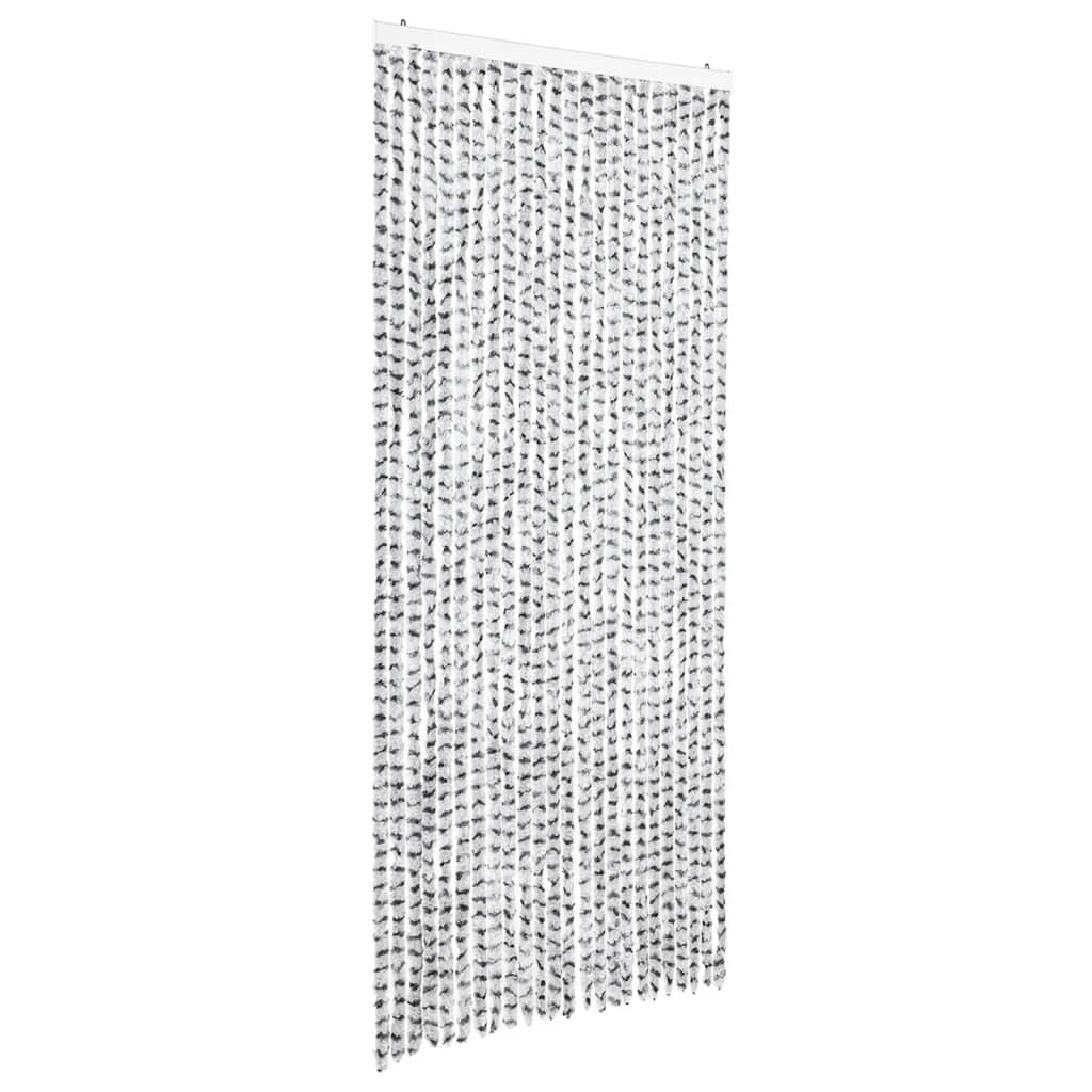 Vidaxl Fly rideau 100x220 cm CHENILLE LUMILES GREN DROY