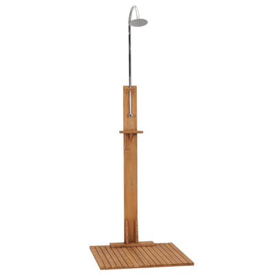 Vidaxl Douche extérieure 75x75x210 cm en bois de teck solide