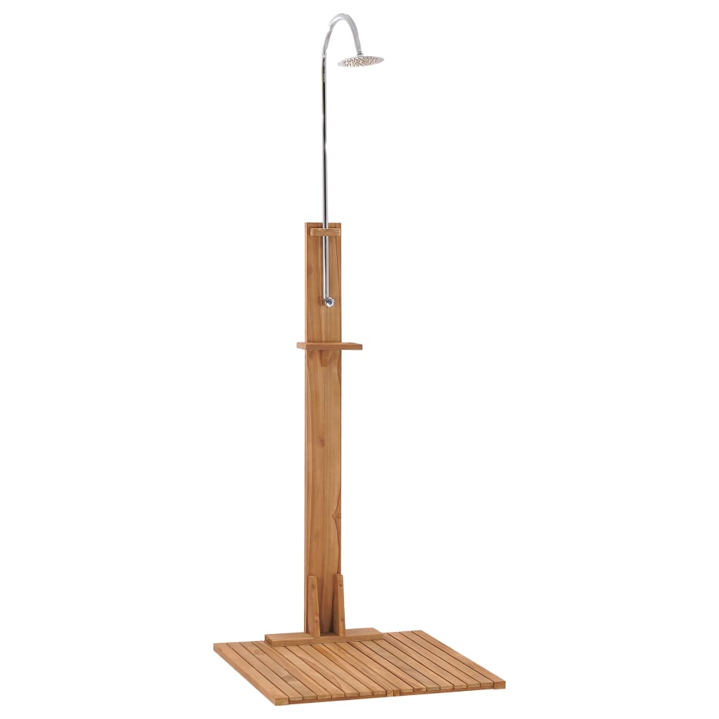 Vidaxl Douche extérieure 75x75x210 cm en bois de teck solide