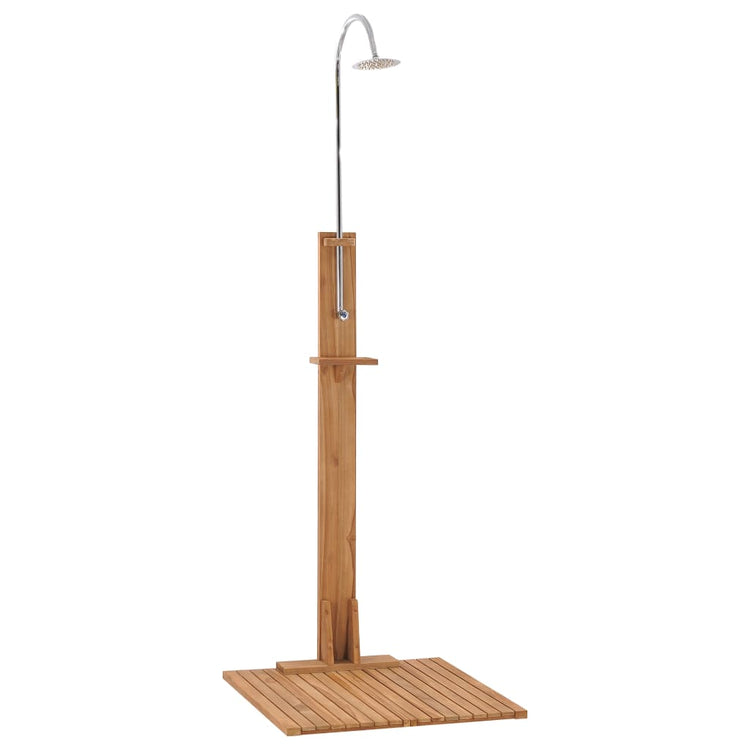 Vidaxl Douche extérieure 75x75x210 cm en bois de teck solide