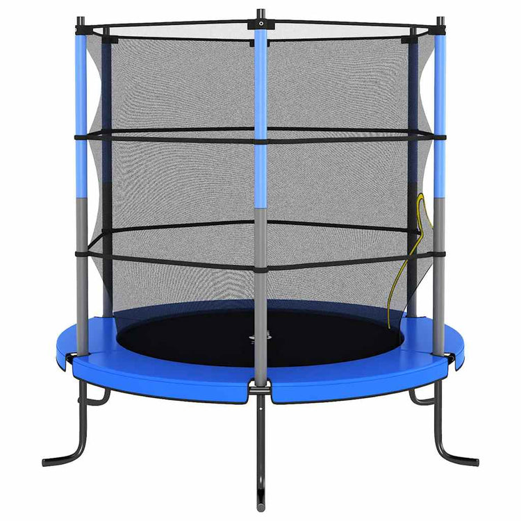 Vidaxl Trampoline avec filet de sécurité autour de 140x160 cm bleu