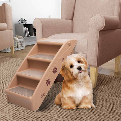 Vidaxl Dog Staircase pliable 62x40x49,5 cm brun