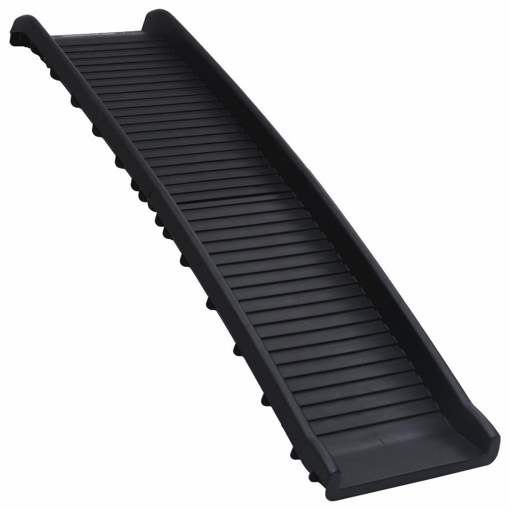 Vidaxl chien pente pliable 155.5x40x15.5 cm noir