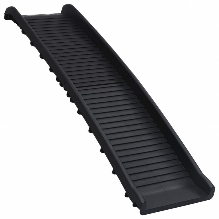 Vidaxl chien pente pliable 155.5x40x15.5 cm noir
