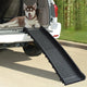 Vidaxl chien pente pliable 155.5x40x15.5 cm noir