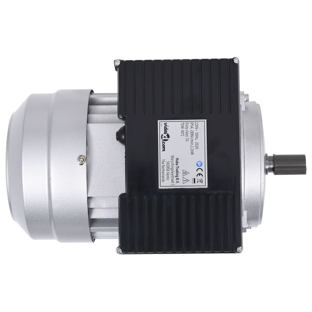 Vidaxl Motor électrique 1 phase 2,2 kW 3 HP 2-Polig 2800 RPM Aluminium