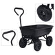 Vidaxxl camion benne de jardin 300 kg 75 l noir