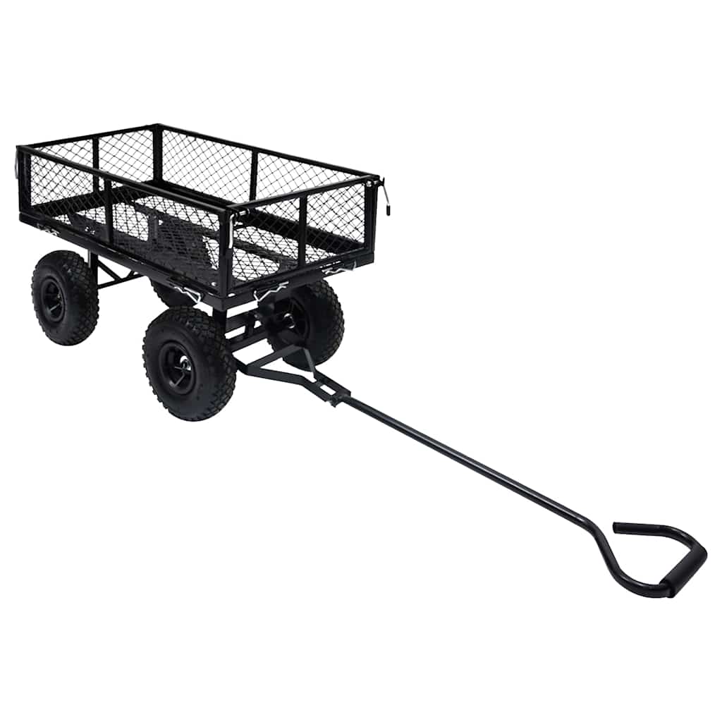 Chariot de jardin VidaXL 250 kg noir