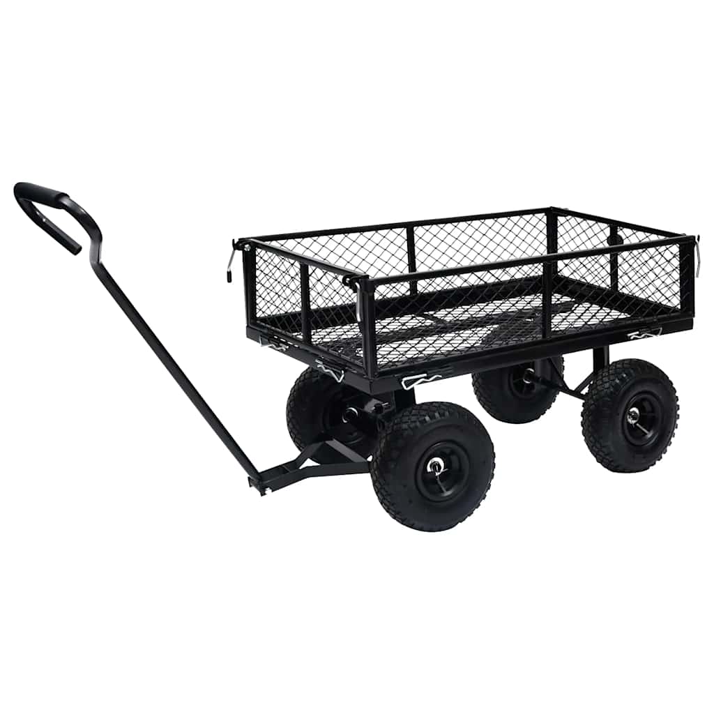 Chariot de jardin VidaXL 250 kg noir