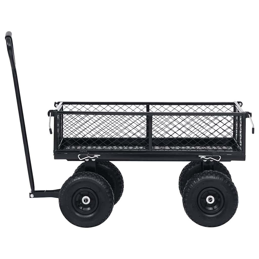 Chariot de jardin VidaXL 250 kg noir