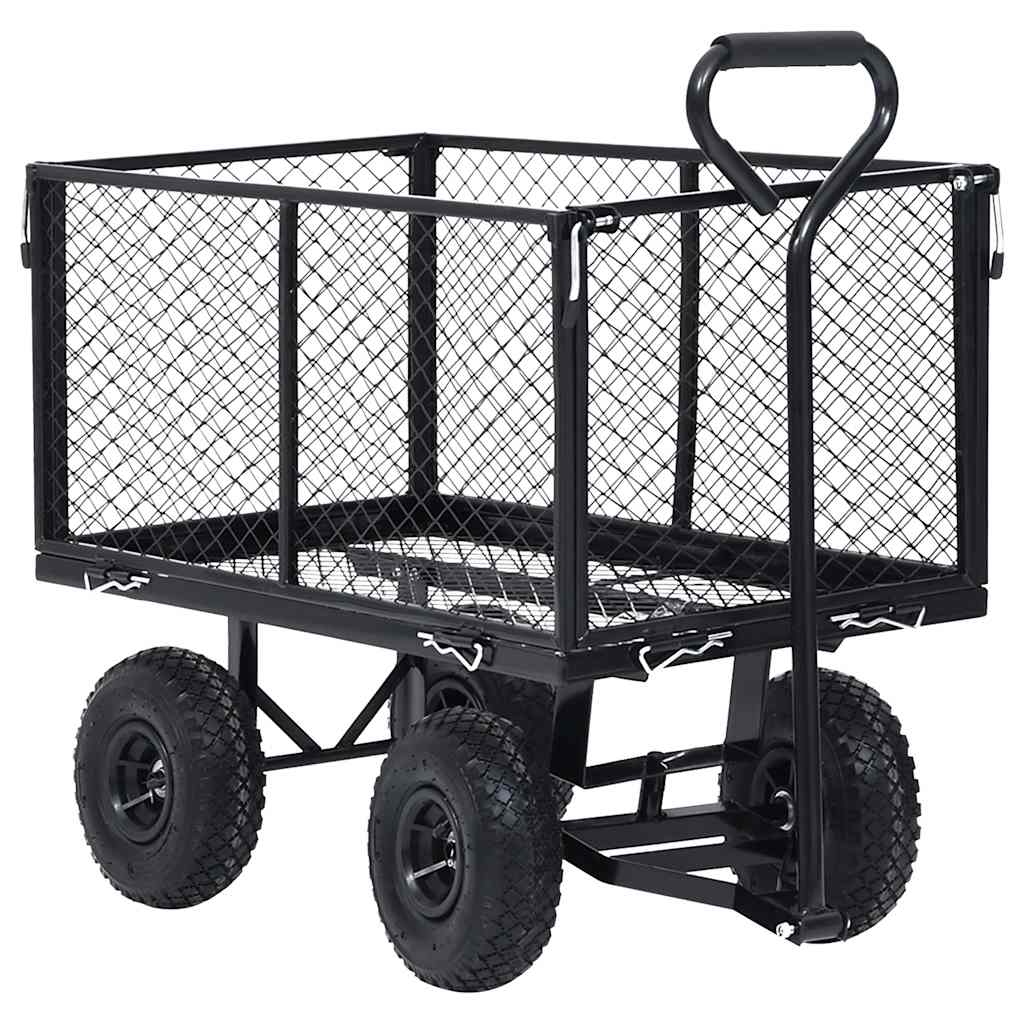 Chariot de jardin VidaXL 350 kg noir