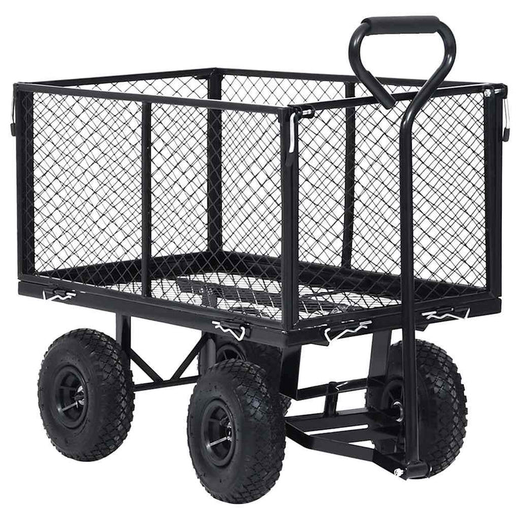 Chariot de jardin VidaXL 350 kg noir
