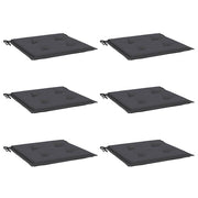Coussins de chaise de jardin vidaxl 6 pcs 40x40x3 cm Oxford tissu anthracite -colored - afbeelding 3