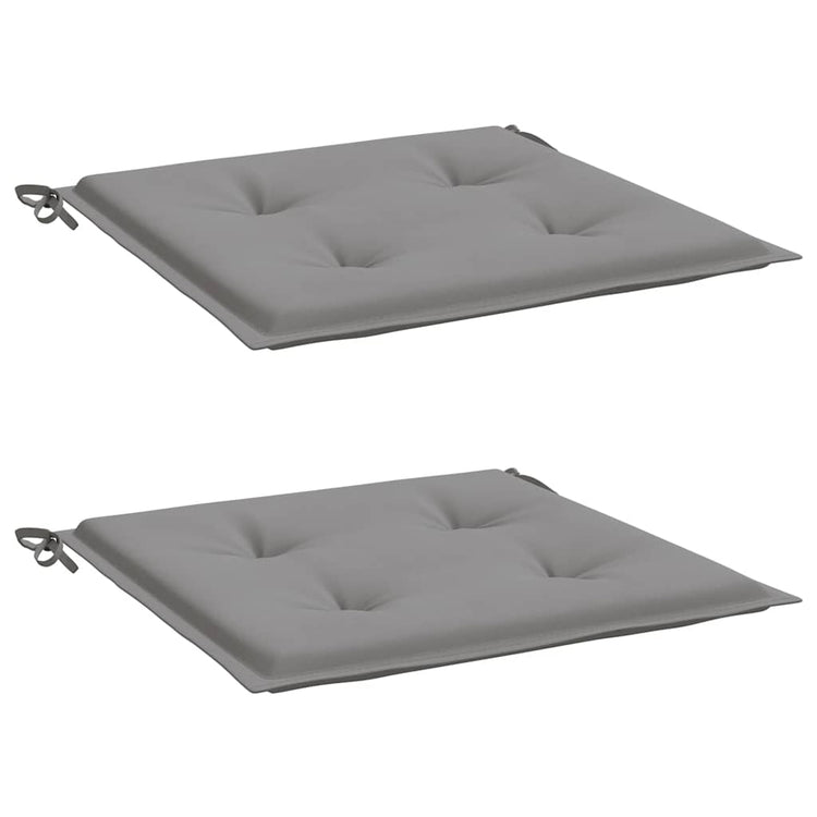 Vidaxl Garden Chair Cushions 2 ST 40X40X3 CM Oxford Fabric Gray