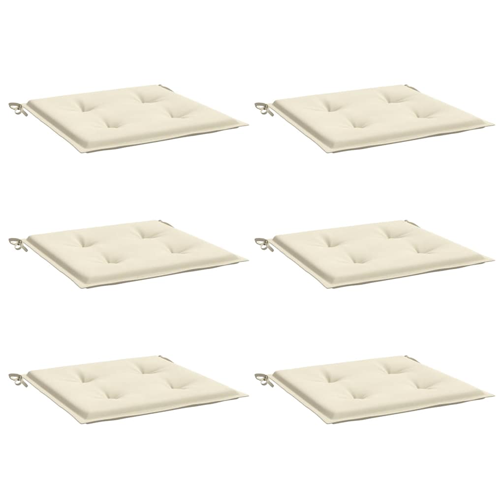 Coussins de chaise de jardin vidaxl 6 ST 40x40x3 cm