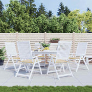 Coussins de chaise de jardin vidaxl 6 pcs 40x40x3 cm oxford tissu beige - afbeelding 1