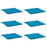 Vidaxx coussins de chaise de jardin 6 pcs 40x40x4 cm tissu oxford bleu - afbeelding 3