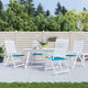 Vidaxx coussins de chaise de jardin 6 pcs 40x40x4 cm tissu oxford bleu