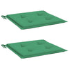 Vidaxl Garden Chair Cushions 2 ST 40X40X3 CM Oxford Fabric vert
