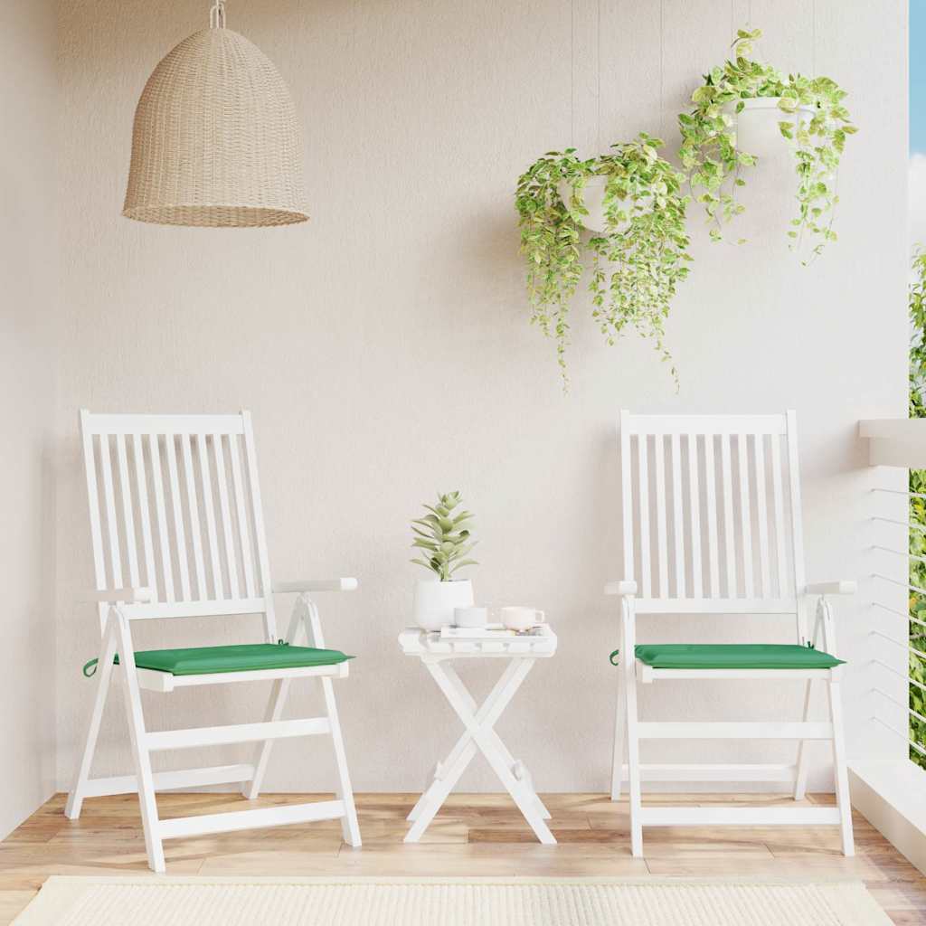 Vidaxl Garden Chair Cushions 2 ST 40X40X3 CM Oxford Fabric vert