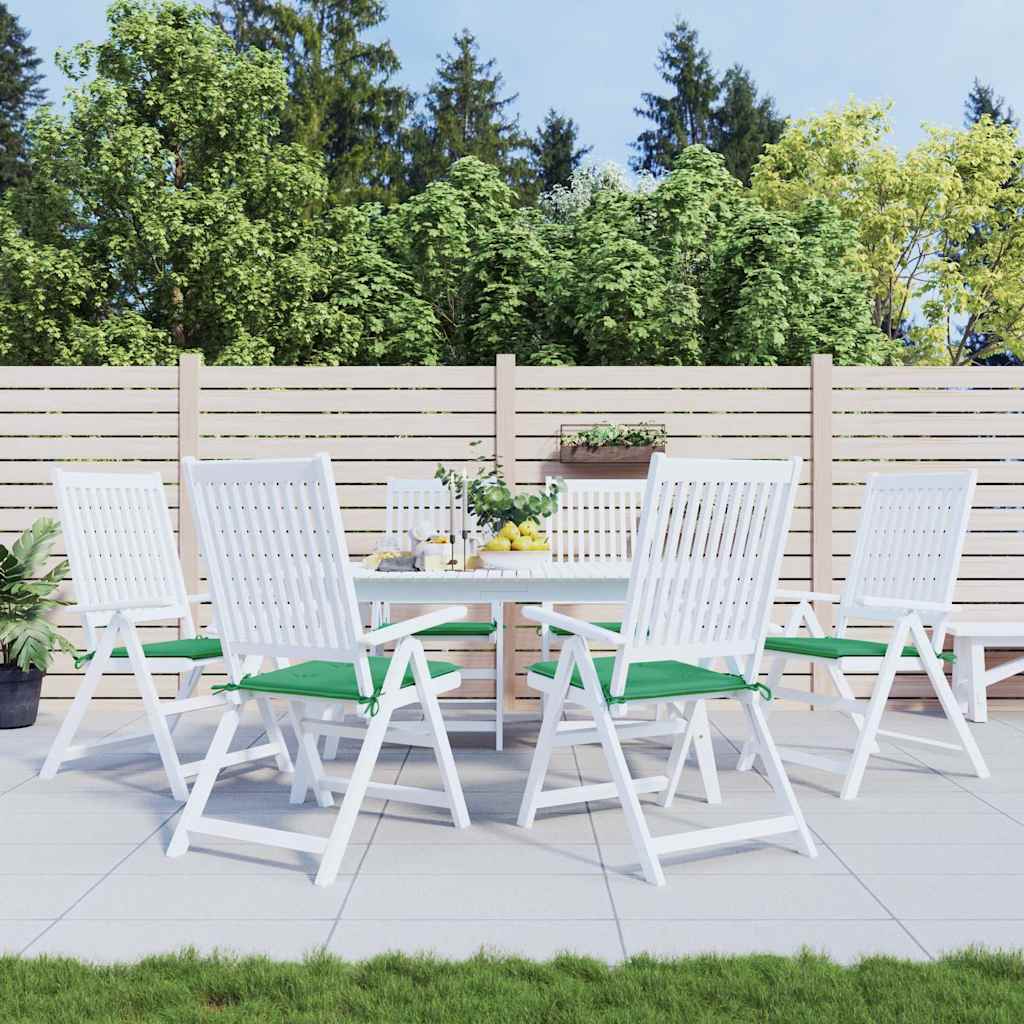Vidaxl Garden Chair Cushions 6 ST 40X40X3 CM Oxford Fabric vert