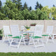 Vidaxl Garden Chair Cushions 6 ST 40X40X3 CM Oxford Fabric vert