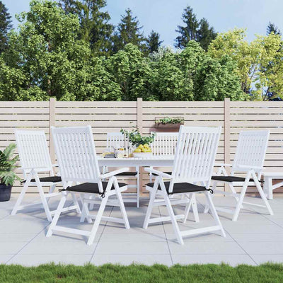 Coussins de chaise de jardin vidaxl 6 ST 40x40x3 cm Oxford tissu noir