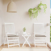 Vidaxl Garden Chair Cushions 2 PCS 40x40x3 cm Oxford tissu taupe - afbeelding 1
