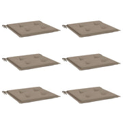 Vidaxl Garden Chair Cushions 6 PCS 40x40x3 cm Oxford tissu taupe - afbeelding 3