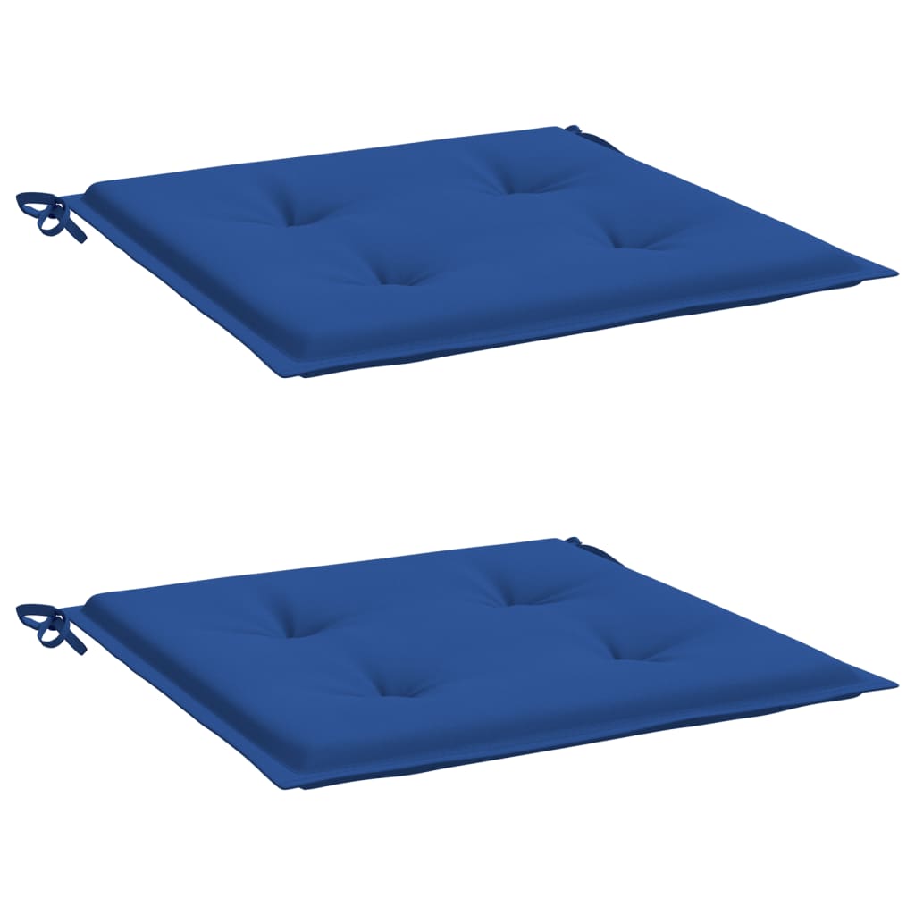 Vidaxl jardin chaise coussins 2 st 40x40x3 cm oxford tissu royal bleu