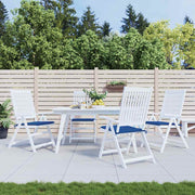 Coussins de chaise de jardin vidaxl 4 pcs 40x40x3 cm oxford tissu royal bleu - afbeelding 1