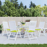Coussins de chaise de jardin vidaxl 6 pcs 40x40x3 cm tissu oxford vert brillant - afbeelding 1