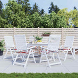 Vidaxx coussins de chaise de jardin 6 pcs 40x40x4 cm tissu oxford motif losange rouge - afbeelding 1