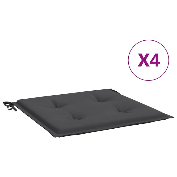 Coussins de chaise de jardin vidaxl 4 ST 50x50x3 cm Oxford tissu anthracite -colored