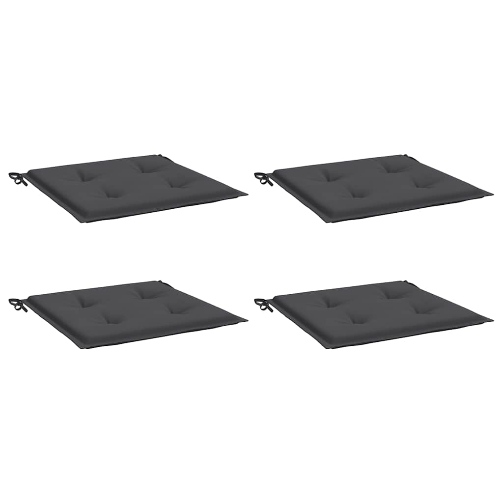 Coussins de chaise de jardin vidaxl 4 ST 50x50x3 cm Oxford tissu anthracite -colored