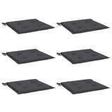 Coussins de chaise de jardin vidaxl 6 ST 50x50x3 cm Oxford tissu anthracite -colored - afbeelding 3