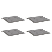 Coussins de chaise de jardin vidaxl 4 st 50x50x3 cm oxford tissu gris - afbeelding 3