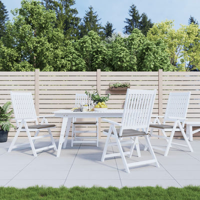 Coussins de chaise de jardin vidaxl 4 st 50x50x3 cm oxford tissu gris