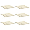 Coussins de chaise de jardin vidaxl 6 st 50x50x3 cm