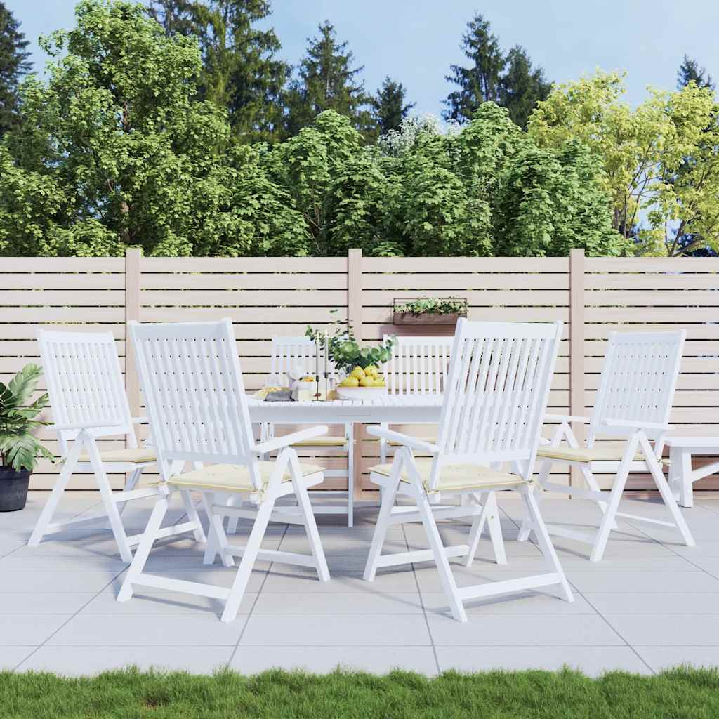 Coussins de chaise de jardin vidaxl 6 st 50x50x3 cm
